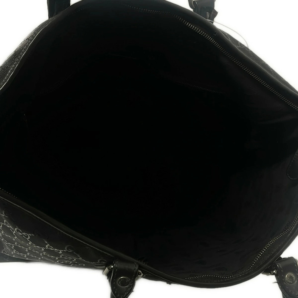 GUCCI Imprime Handbag Black Leather - Picture 7 of 7